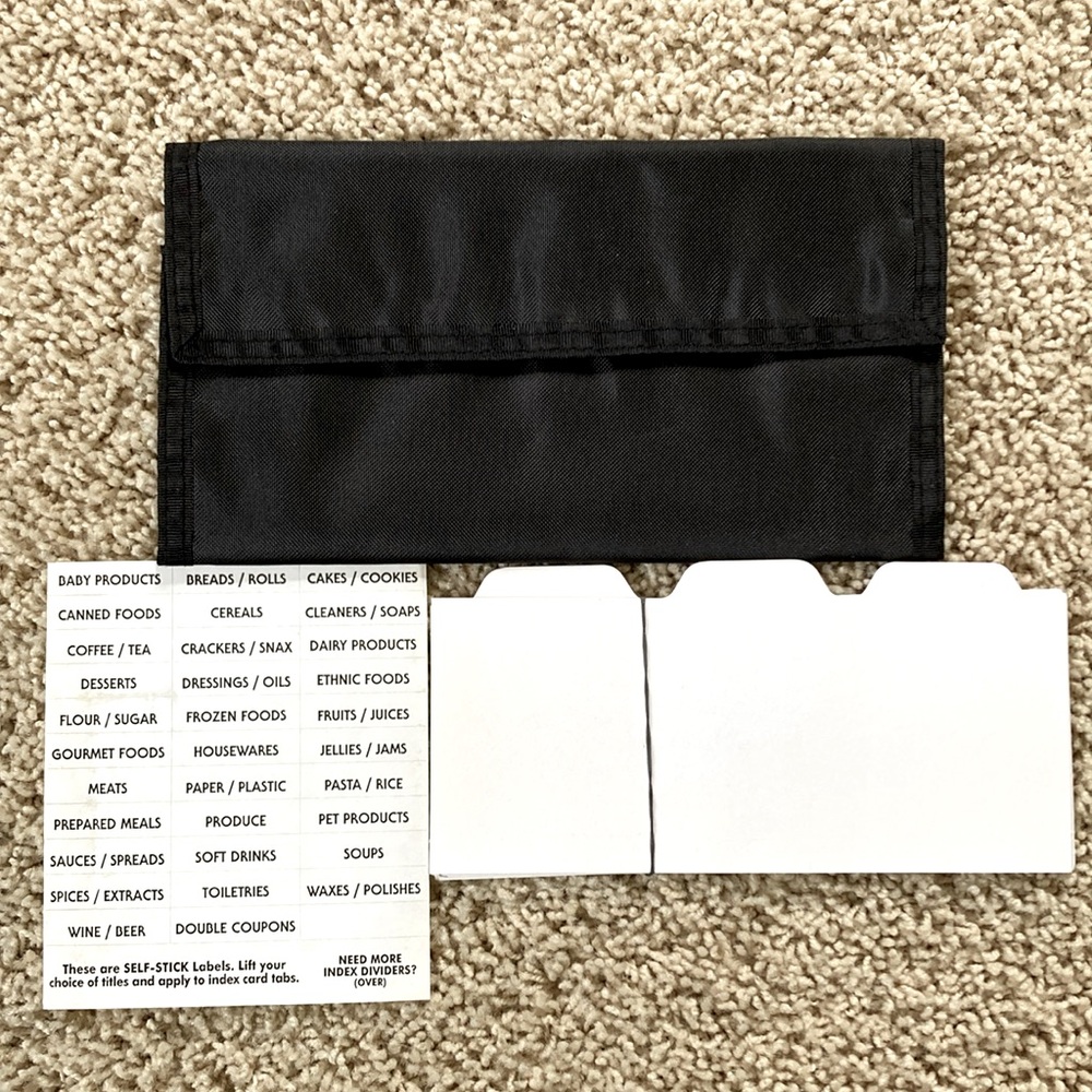 *New* Grocery Coupon Organizer w/ Dividers & Labels